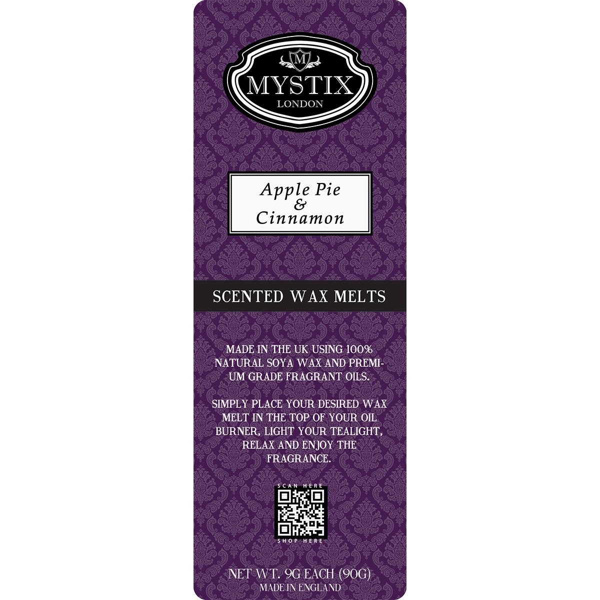 Apple Pie & Cinnamon | Wax Melt Clamshell - Mystic Moments UK