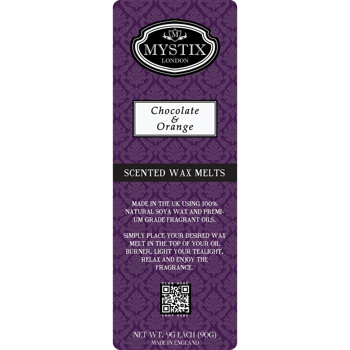 Chocolate & Orange | Wax Melt Clamshell - Mystic Moments UK