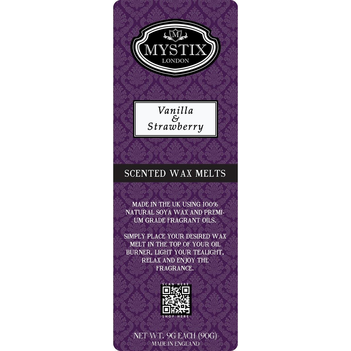 Vanilla & Strawberry | Wax Melt Clamshell - Mystic Moments UK