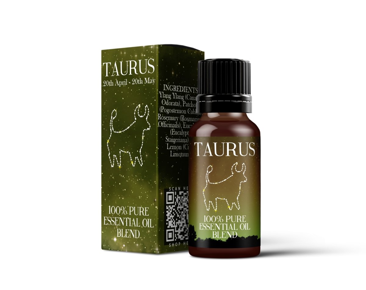 Taurus - Zodiac Sign Astrology Essential Oil Blend - Mystic Moments UK